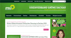 Desktop Screenshot of gruene-dachau.de