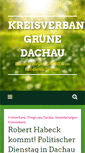 Mobile Screenshot of gruene-dachau.de