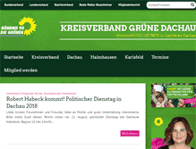 Tablet Screenshot of gruene-dachau.de